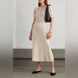 Theory Beige Midi Dress